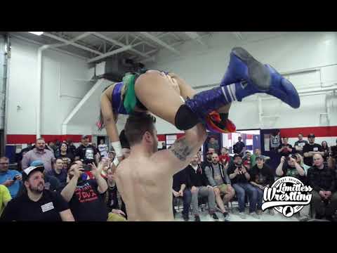 MJF Hucks Ashley Vox Into The Crowd - Limitless Wrestling (Intergender AEW)