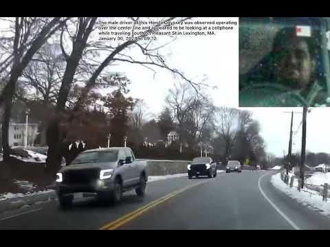 Bad driver of 4JTL18 in Lexington MA