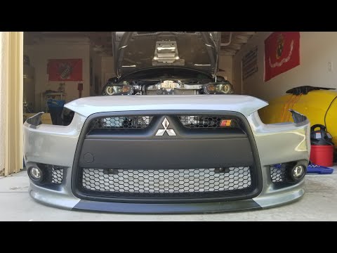 Installing Evo X intercooler on my Ralliart (1st attempt)