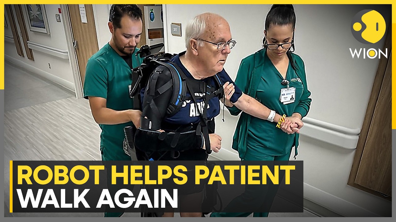 Exoskeleton Shines at Canton Fair; Robot Helps Patient Walk Again | WION News