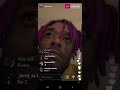 Lil Uzi Vert Choosing A Beat For His New Song On Instagram Live