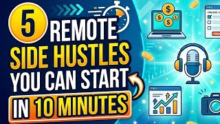 5 Remote Side Hustles You Can Start in 10 Minutes