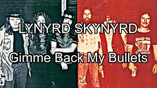 LYNYRD SKYNYRD - Gimme Back My Bullets (Lyric Video)