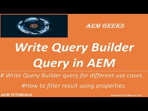 AEM Tutorial #43 | Query Builder #2 | How to write Query Builder query in aem