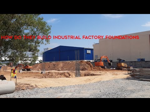 How is the construction process of the industrial factory foundation? / DL