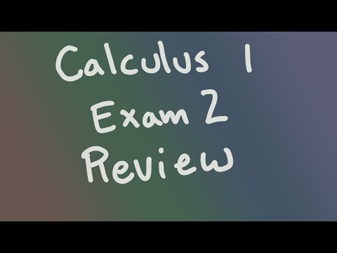 Calculus 1, Advanced differentiation exam review (Fall 2019)
