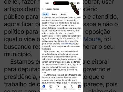 MARCOS RAMOS FALA SOBRE A ATUAL POLÍTICA DE JUQUITIBA NAS REDES SOCIAIS