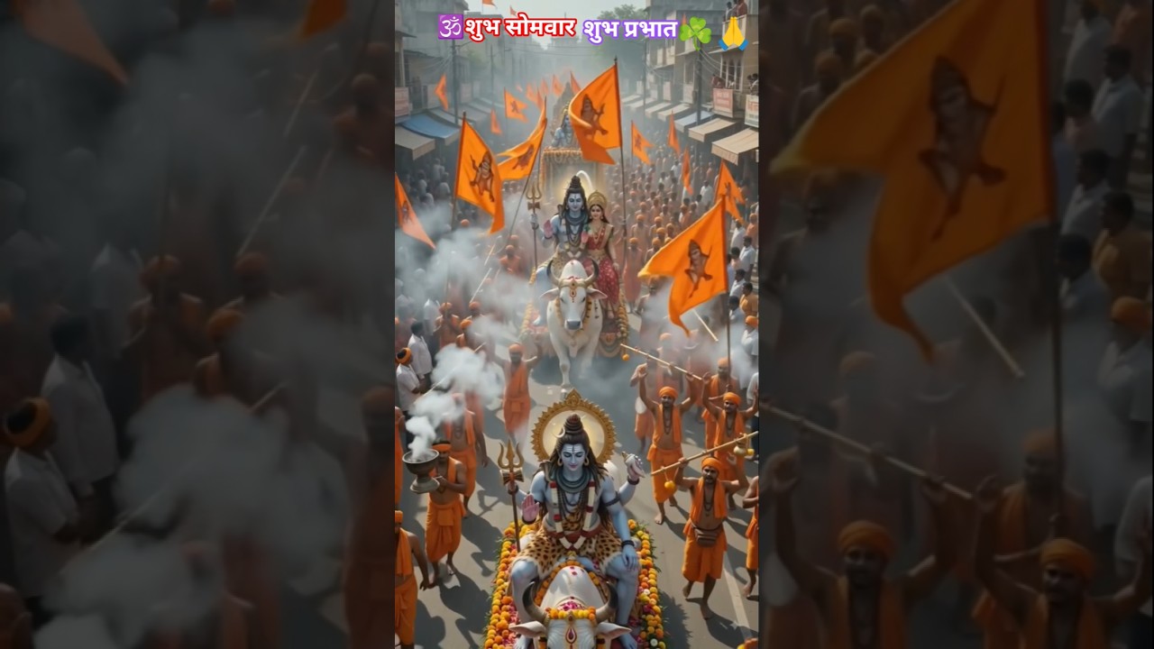 🕉शुभ सोमवार शुभ प्रभात ☘️🙏#sorts #bhakti #sortfeed #sortvideo #shiv