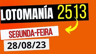 Resultado da LOTOMANÍA 2513 hoje - RESULTADO LOTOMANIA concurso 2513
