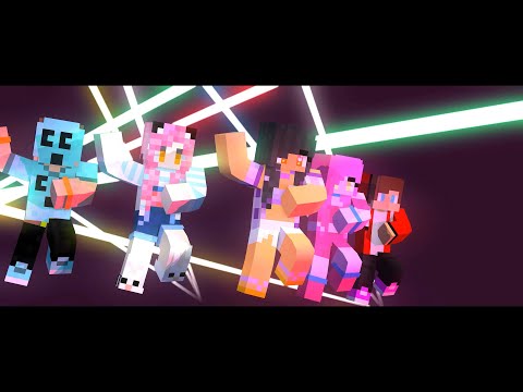 GANGNAM STYLE DANCE APHMAU, MOMMY LONG LEGS, EIN, MAIZEN AND MEU SAN -MINECRAFT ANIMATION