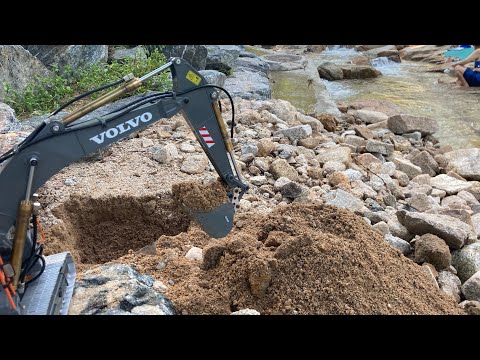 Volvo ec160 Hydraulic conversion test huina580 pump