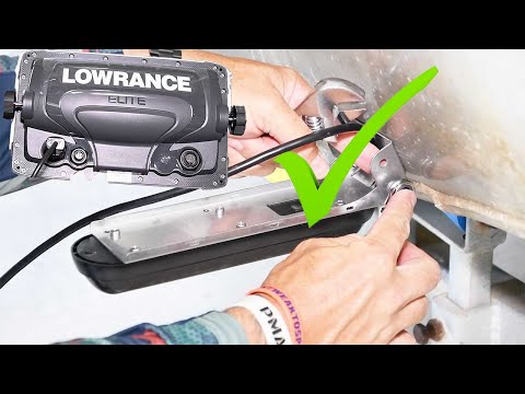Lowrance Elite Ti2 Sounder installation - boat install part 1