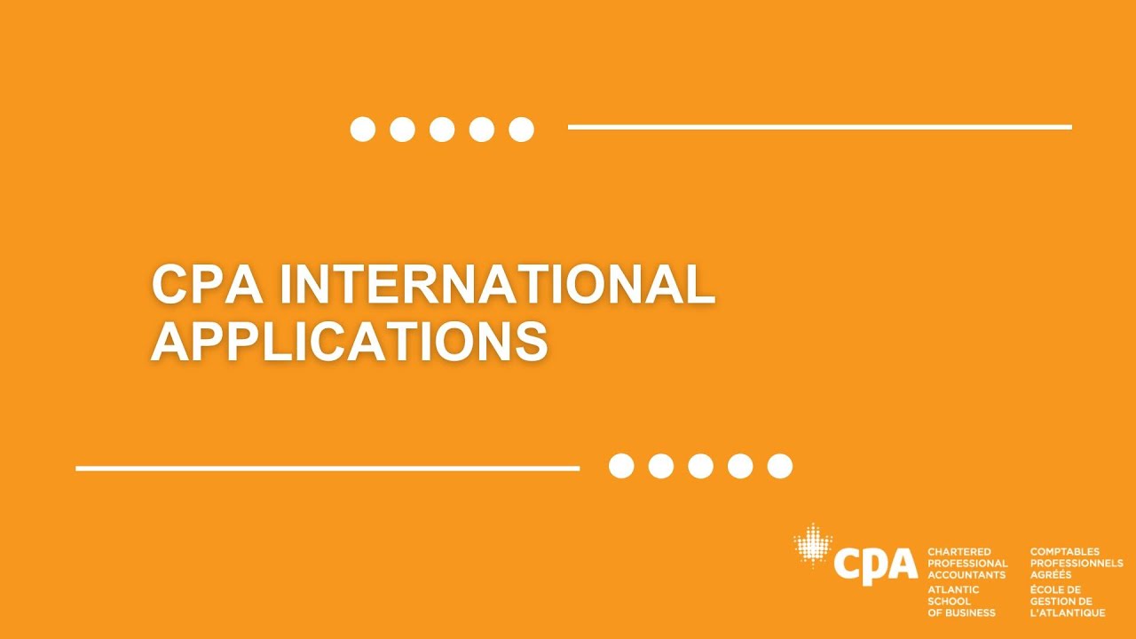CPA International Applications