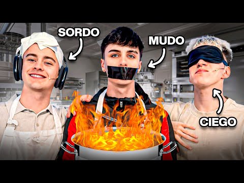 UN CIEGO, UN SORDO y UN MUDO intentan COCINAR