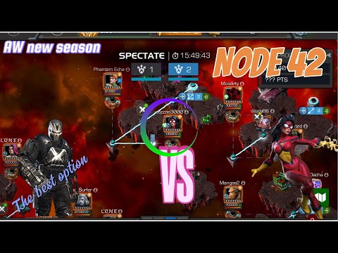 MCOC AW New Season  Node 42 Best Counter! Crossbones vs Spider-Woman 🔥