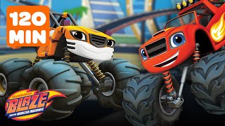 Blaze and Stripes Missions and Adventures! | 120 Minute Compilation | Blaze and the Monster Machines