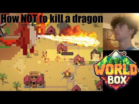 GOD SIMULATOR | Worldbox I FORCED HUMANS TO KILL A DRAGON🐲