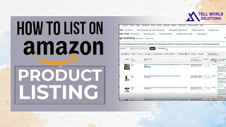 How to List Products on Amazon l Amazon Dropshipping Course