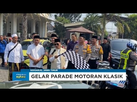 POLRESTA SIDOARJO HARI SANTRI, MOTORAN CLASSIC GELORAKAN TATA TERTIB LALIN