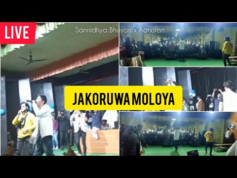 Sannidhya Bhuyan x Aarxslan- Jakoruwa Moloya(feat. Mrityunjoy Kakati) LIVE At Moran College |Axomiya
