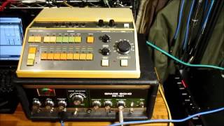 Video thumbnail for Roland CR-5000 Compu Rhythm + RE-101 Space Echo by SUBTOKYOSHOP Music Gears