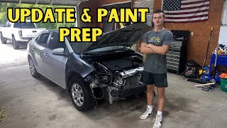 Prepping the Toyota Corolla for Paint