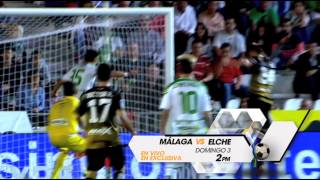 Liga BBVA Málaga vs Elche EN VIVO y EN EXCLUSIVA por TDN