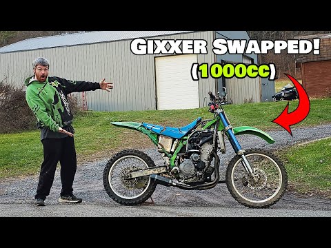 I Traded 2 bikes for a GSXR1000 Engine & Swapped my $50 Dirtbike! (PSYCHOTIC POWER!!!)