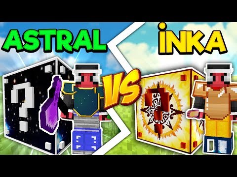 ASTRAL VS İNKA ŞANS BLOKLARI - Minecraft