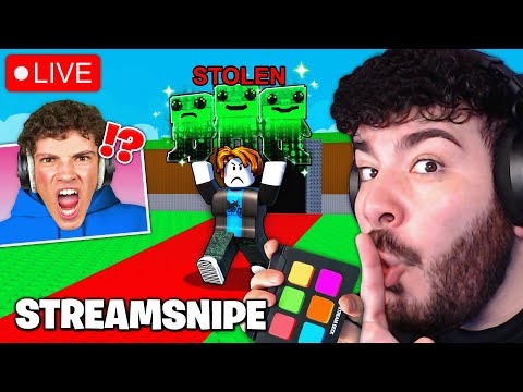 I STREAMSNIPE HIM with SOUNDBOARD until he COMPLETELY FREAKS OUT ... Steal A Brainrot