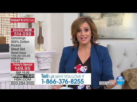 HSN | Concierge Collection Bedding 03.17.2017 - 02 PM