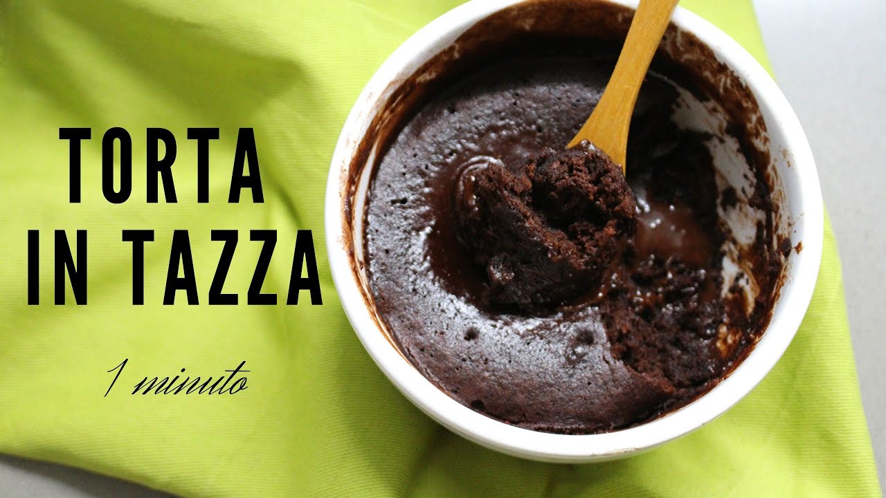 Torta in tazza al microonde in 1 minuto
