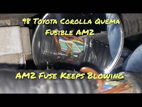 98 Toyota Corolla Quema Fusible AM2 -AM2 Fuse Keeps Blowing #electricshorts #AM2 #toyotacorolla