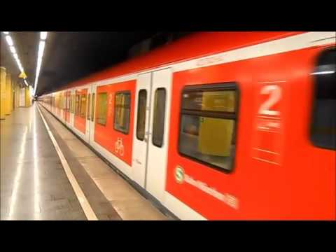 S Bahn München Züge im S Bahnhof Rosenheimer Platz