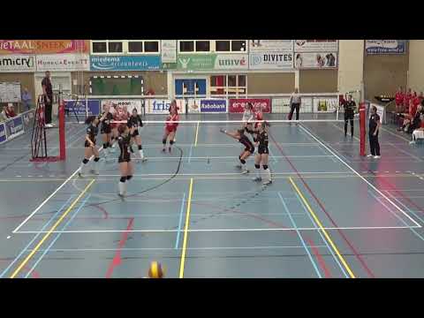 Anlene Van Der Meer (#3 Red Jersey) - VC Sneek VS Regio Zwolle