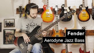Video thumbnail for Fender Aerodyne Jazz Bass AJB DEMO by Bassberserk