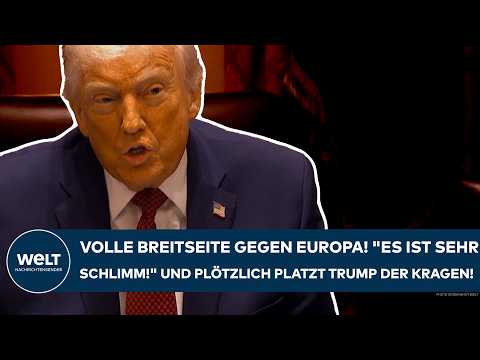 Video Thumbnail: USA: Volle Breitseite gegen Europa! "Es ist sehr schlimm!" Und plötzlich platzt Trump der Kragen!