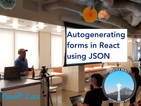 Autogenerating forms in React using JSON | Geoff Cox