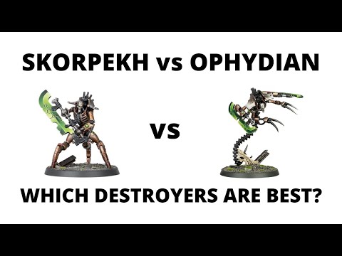 Skorpekh vs Ophydian Destroyers - Which are Stronegst? Necrons Unit Comparison