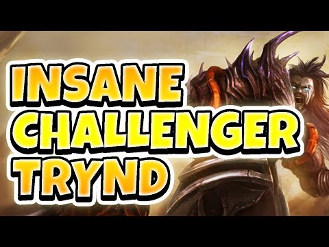 INSANE CHALLENGER TRYNDAMERE PLAYS!! HOW DOES HE DO IT?? - League of Legends Full Gameplay
