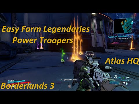 Borderlands 3: Easy Farm Mayhem 10 Legendary Weapons G. Farm Power Troopers in Atlas HQ in Promethea