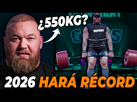 ¿550 kg? Hafthor Bjornsson hará NUEVO RÉCORD MUNDIAL en peso muerto