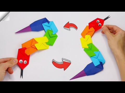 Amazing Paper Snake Moving paper toys