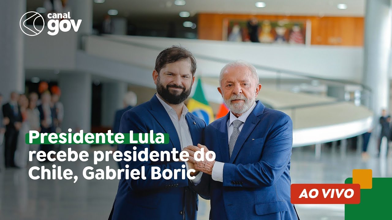 🔴 Presidente Lula recebe presidente do Chile, Gabriel Boric, em visita oficial de Estado