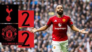 Highlights Tottenham Hotspur Vs Manchester United (2-2) di Premier League 25/26, Setan Merah Imbang