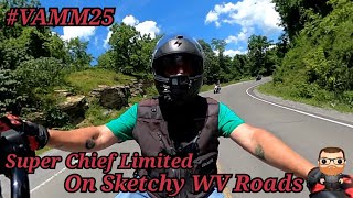 Super Chief Limited on Sketchy West Virginia Roads.  #VAMM25 Saturday Ride Pt.2