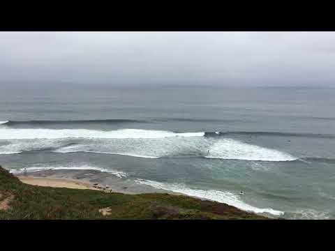Overhead view of surf at Waddell Creek