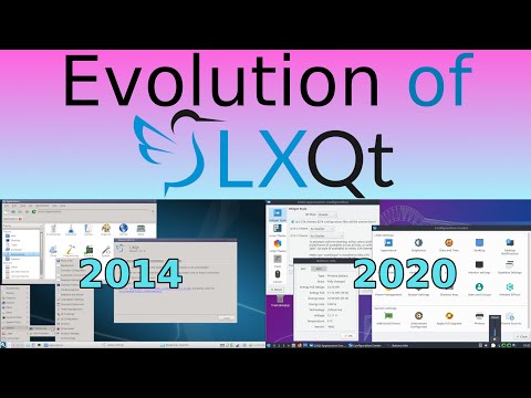 Evolution of LXQt from 0.7 to 0.15 (2014 - 2020)