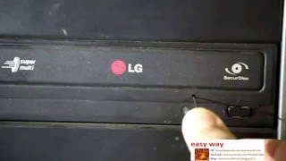How To Eject OR Fix Blocked(Stuck) CD(DVD) Drive Tray From LG Super Multi(securDisc). Simple