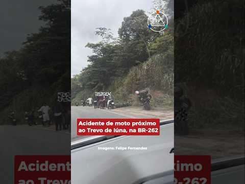 Acidente de moto próximo ao Trevo de Iúna, na BR-262, no Espírito Santo.